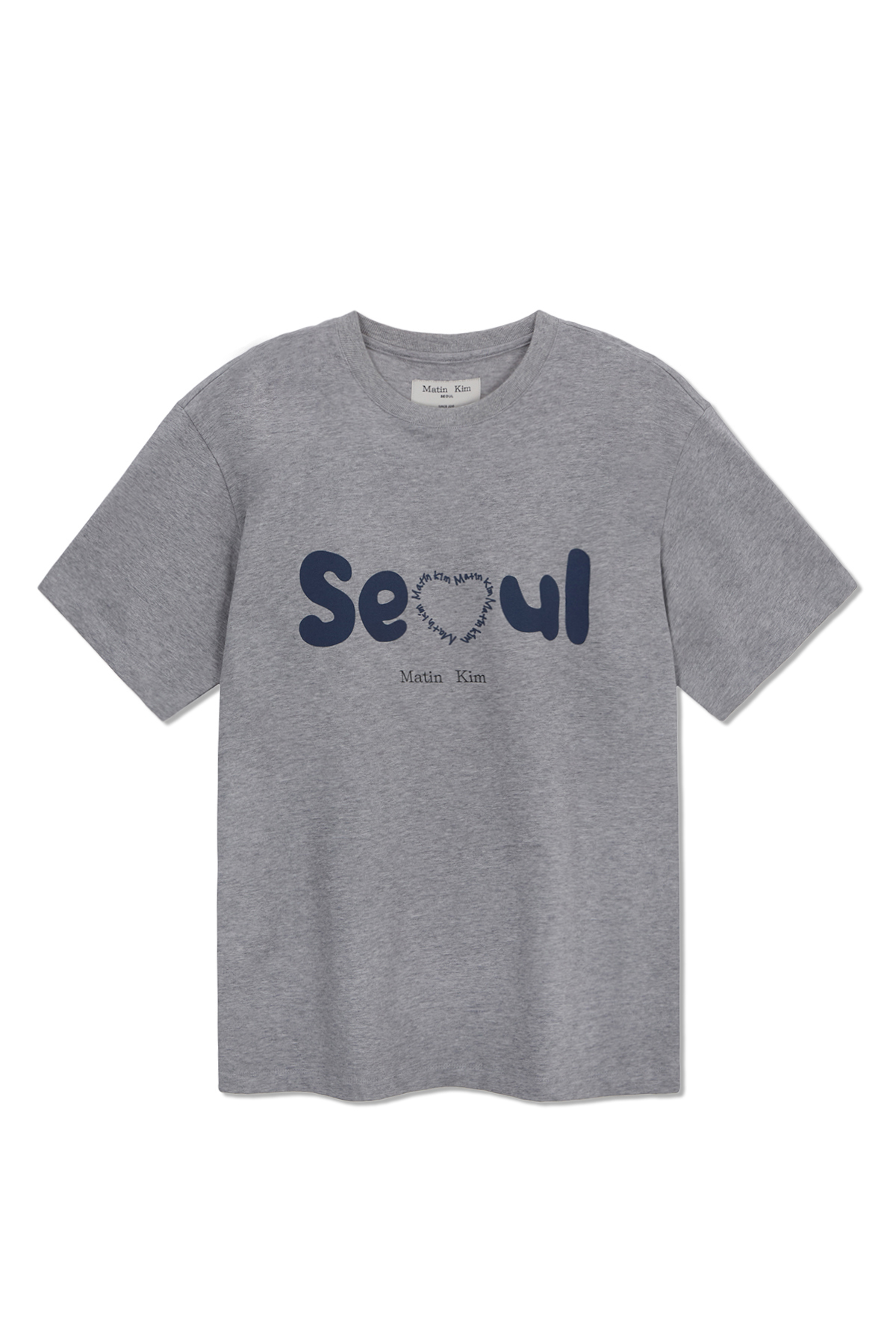 Seoul Lovers愛心印花短T 灰色