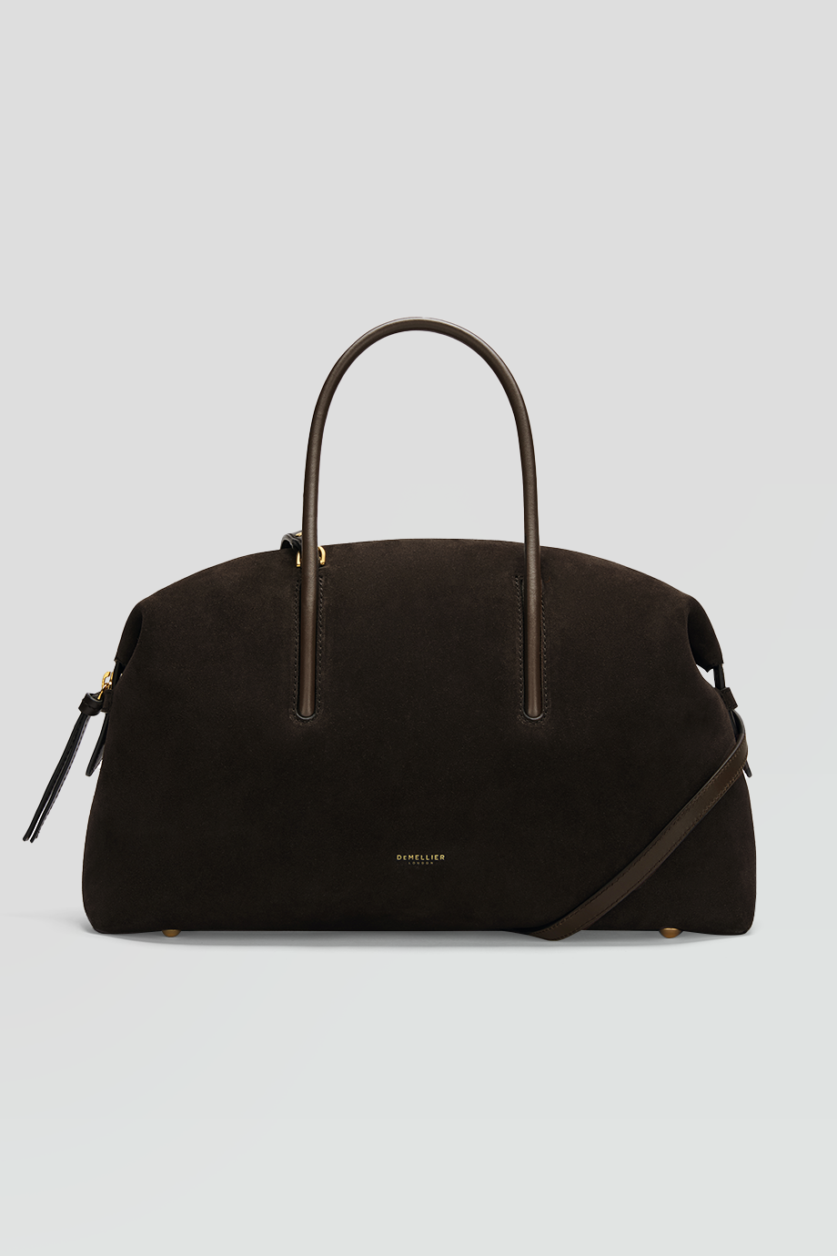 DeMellier｜SMALL STOCKHOLM 麂皮保齡球手提包