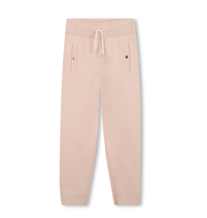 1LN1223-005 CHLOE KIDS Trousers Beige Knit Pants with Drawstring #C20789-257 (C-BR-E)
