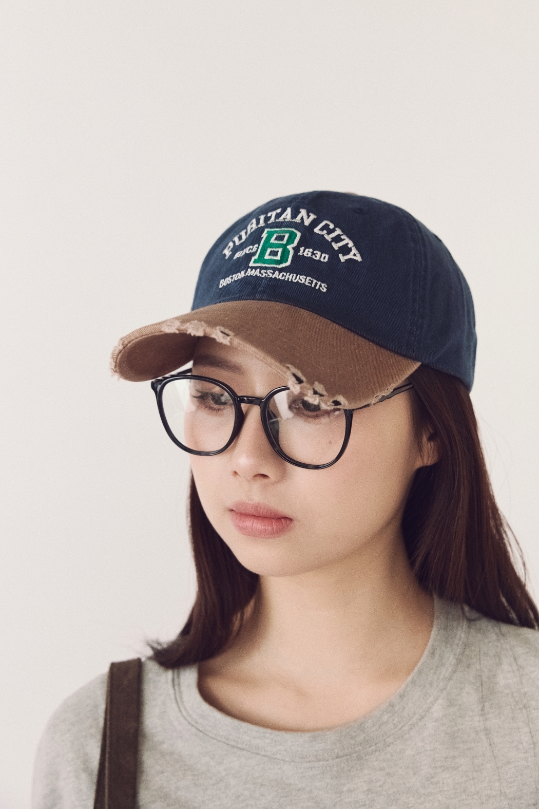 波浪小圓框眼鏡