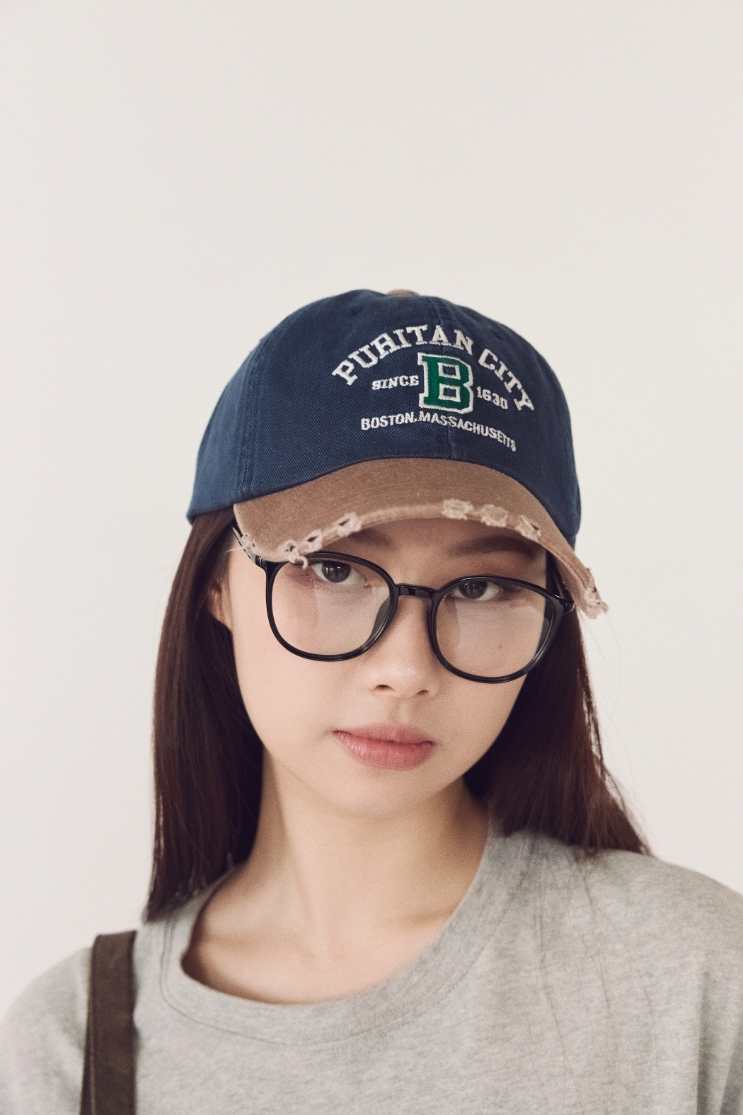 波浪小圓框眼鏡