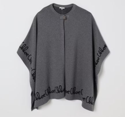 1LN1223-006 CHLOE KIDS Logo cape jacket #C20667-A46 (C-BR-E)