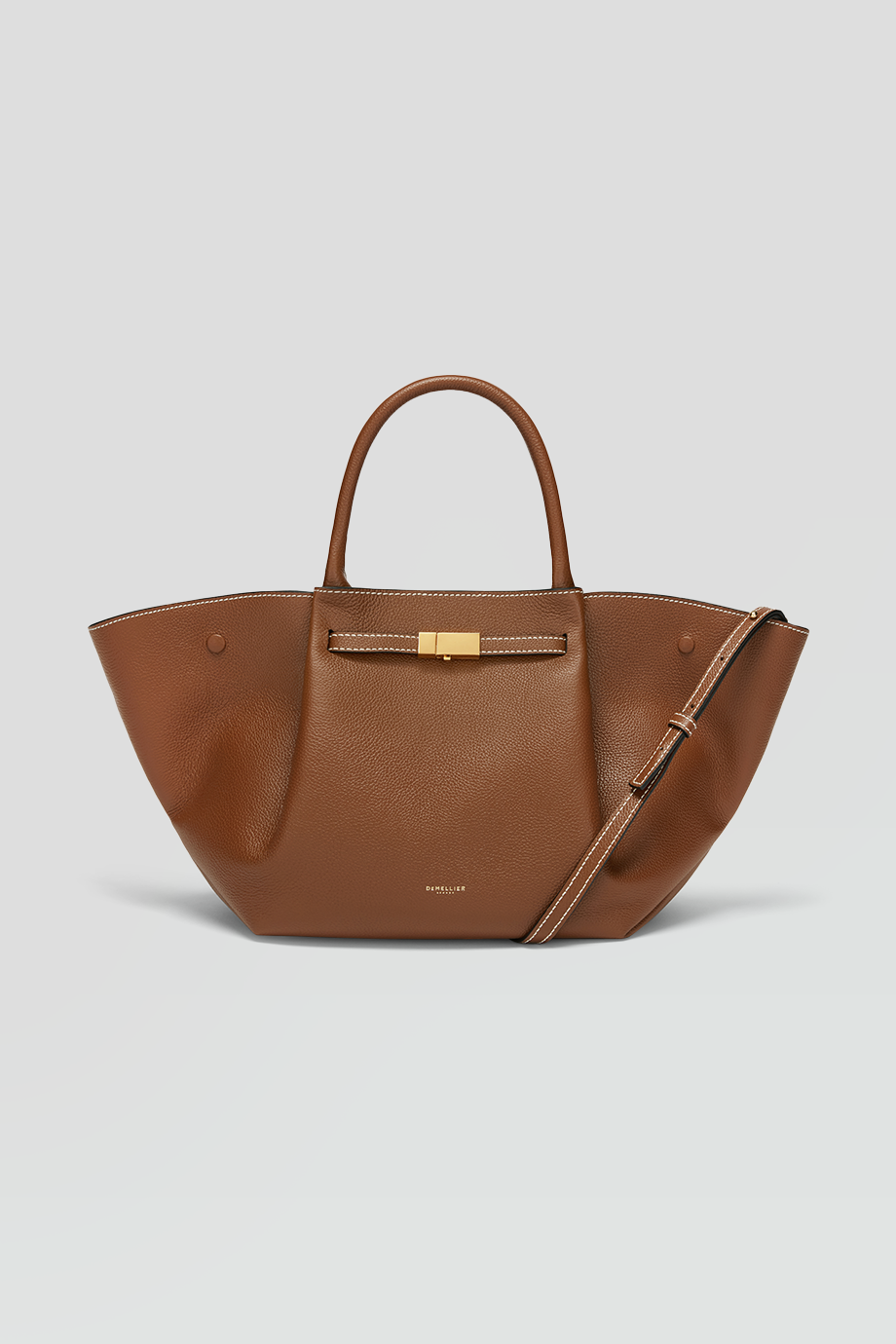 DeMellier｜MIDI NEW YORK 真皮金釦手提包