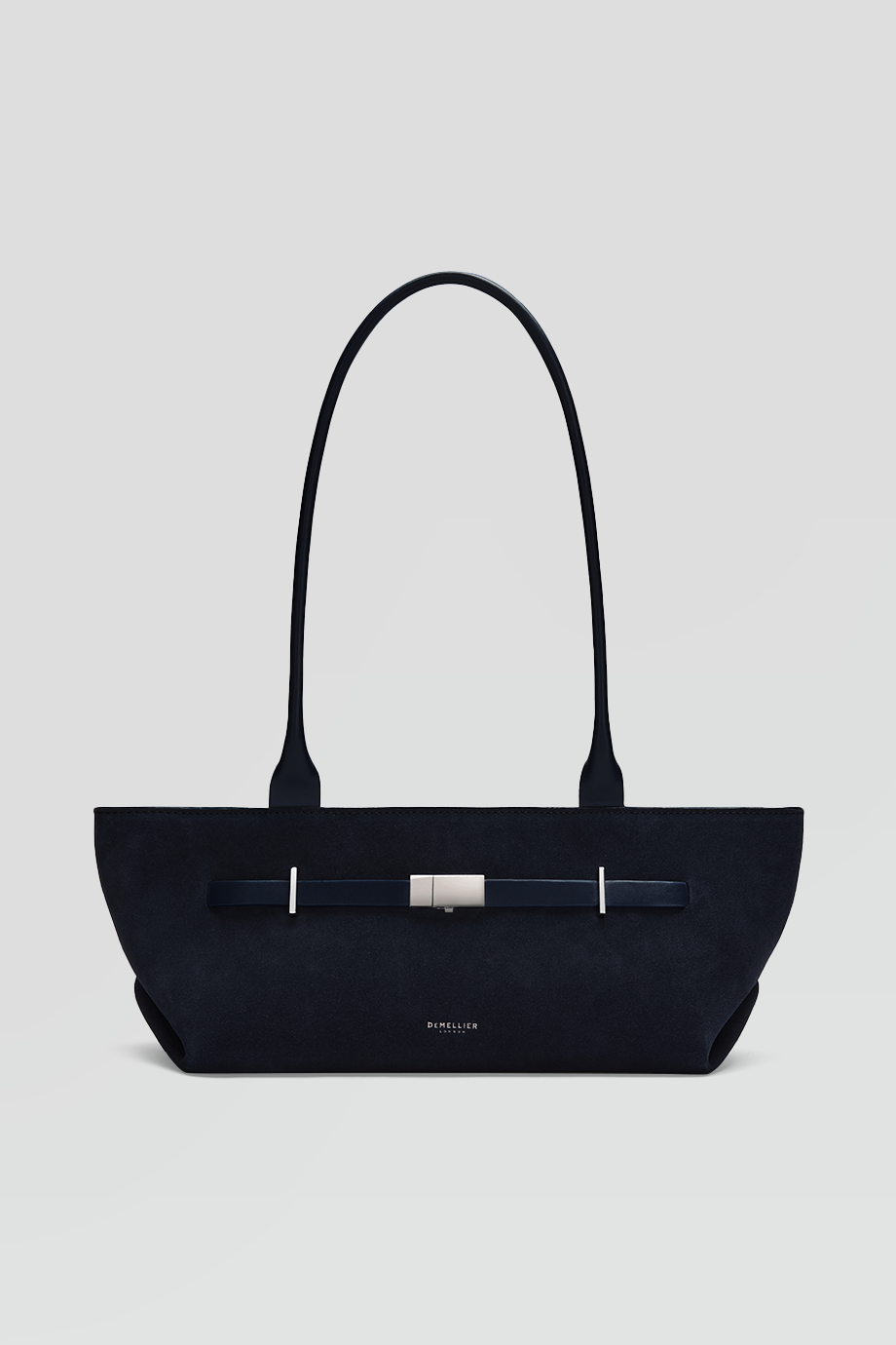 DeMellier｜NEW YORK 麂皮金釦法棍型肩背包