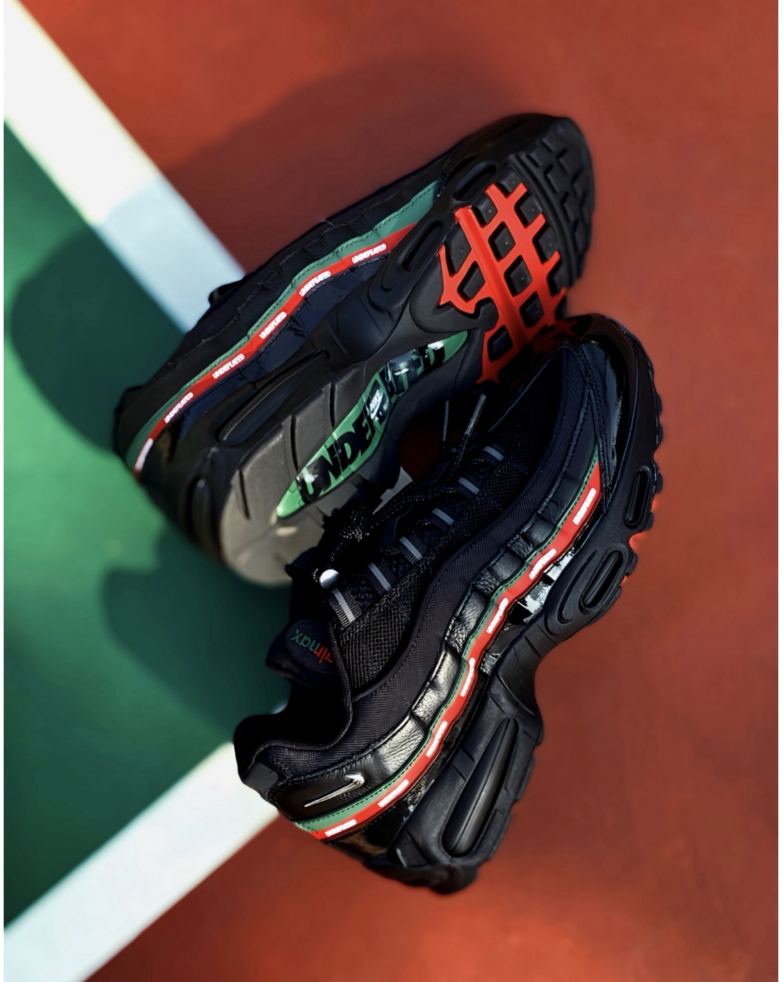 【APAIR】預購 Nike Air Max 95 x Undefeated 黑 白 兩色 紅綠 氣墊 聯名款 IB4453-100  IB4453-001