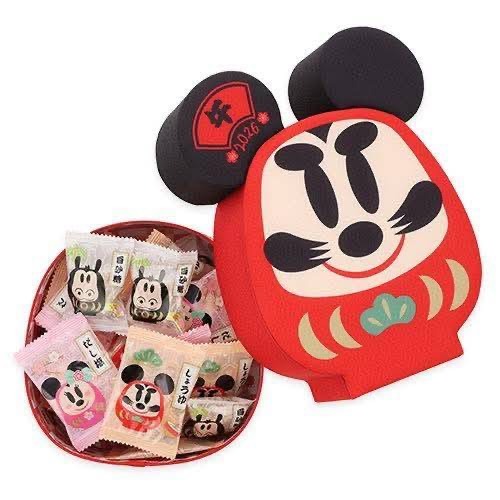 (預購商品) 東京迪士尼 米奇 × 達摩造型 2026新年米菓禮盒2026