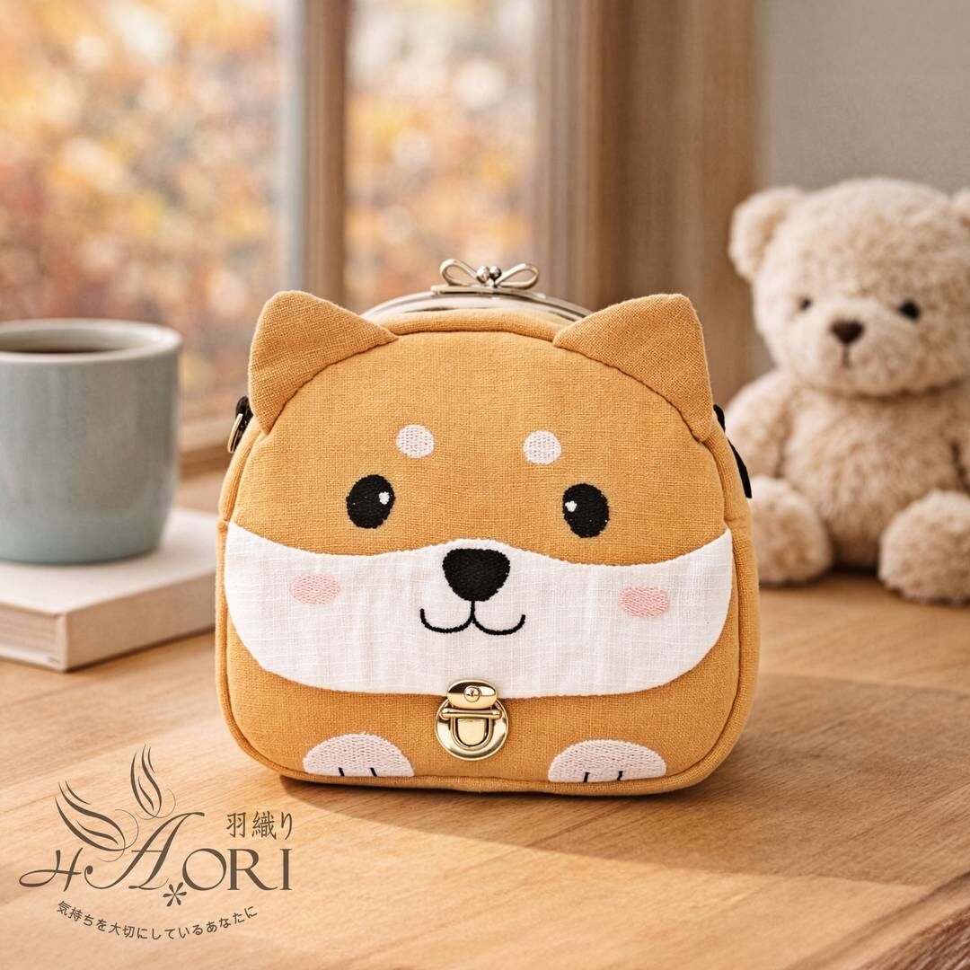 袋蓋貓咪口金包【成品包】