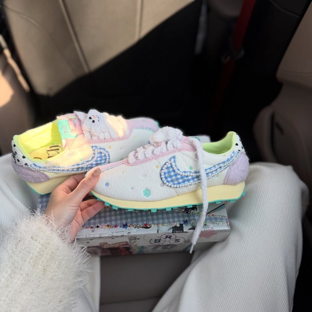 NIKE LD-1000 CULTURE DAY 原宿風 珍珠格紋 雪花 雪人 波點 絨毛 麂皮 棉質 拼接 女鞋 IM6692-197 / 預購