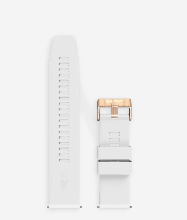 ※ATOMOS MISSION2 / MISSION3 白金款矽膠錶帶-M