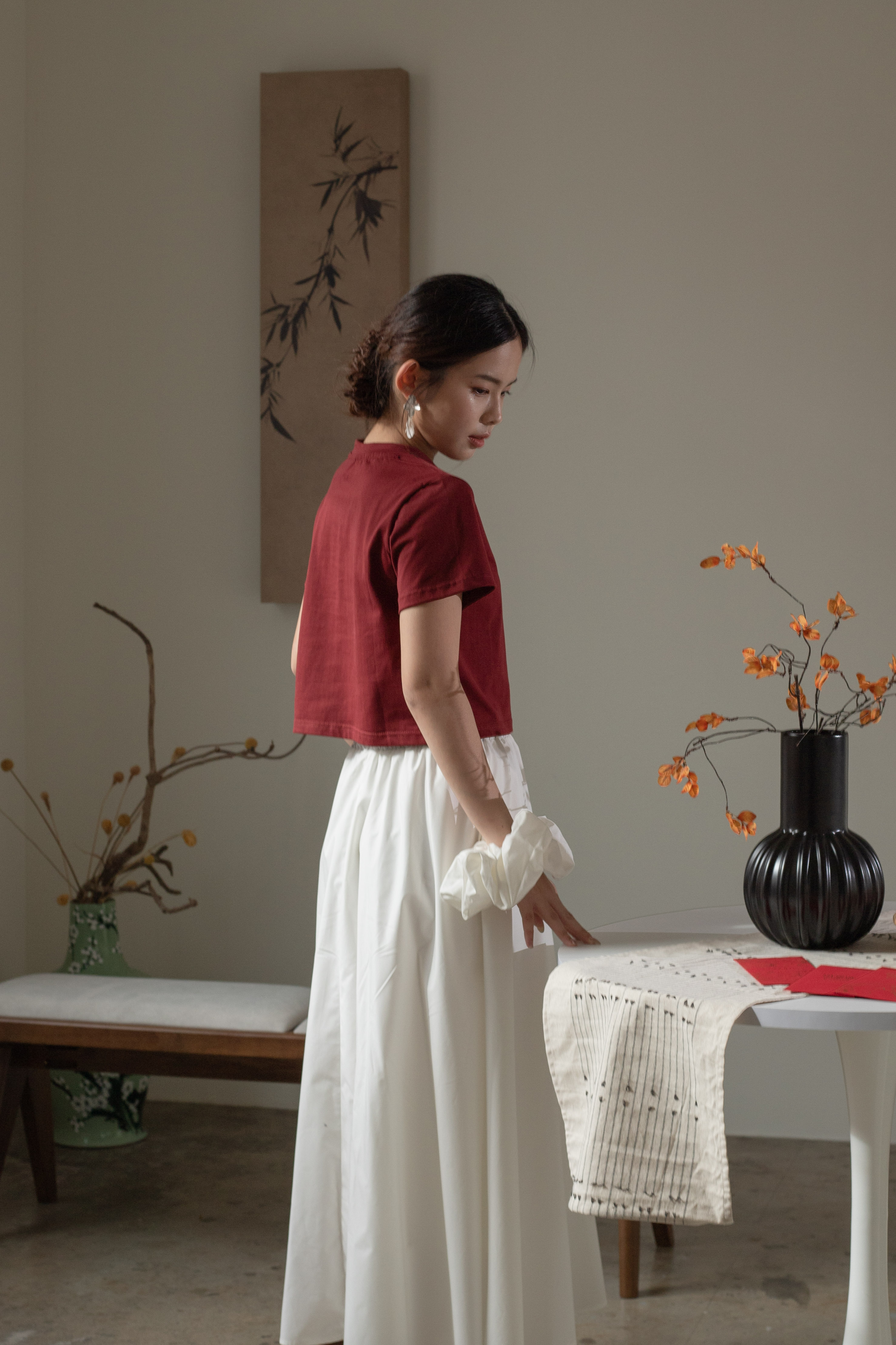 Kanza Tent Skirt White - 2605SKWHI