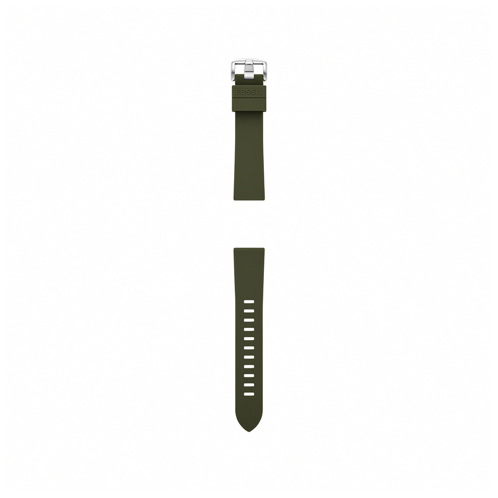 20mm 軍綠色矽膠錶帶 S201105