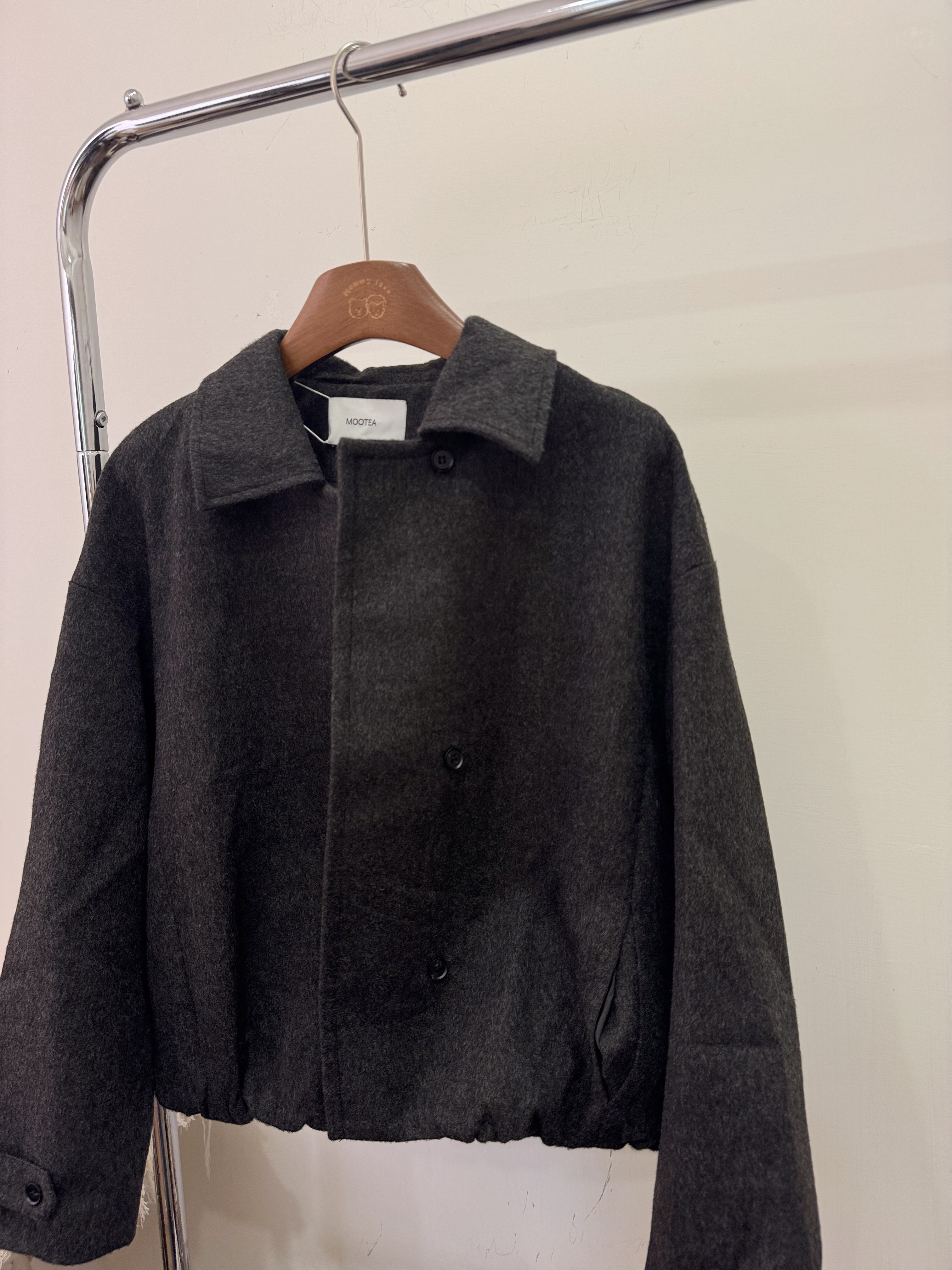 27321深灰手工大衣