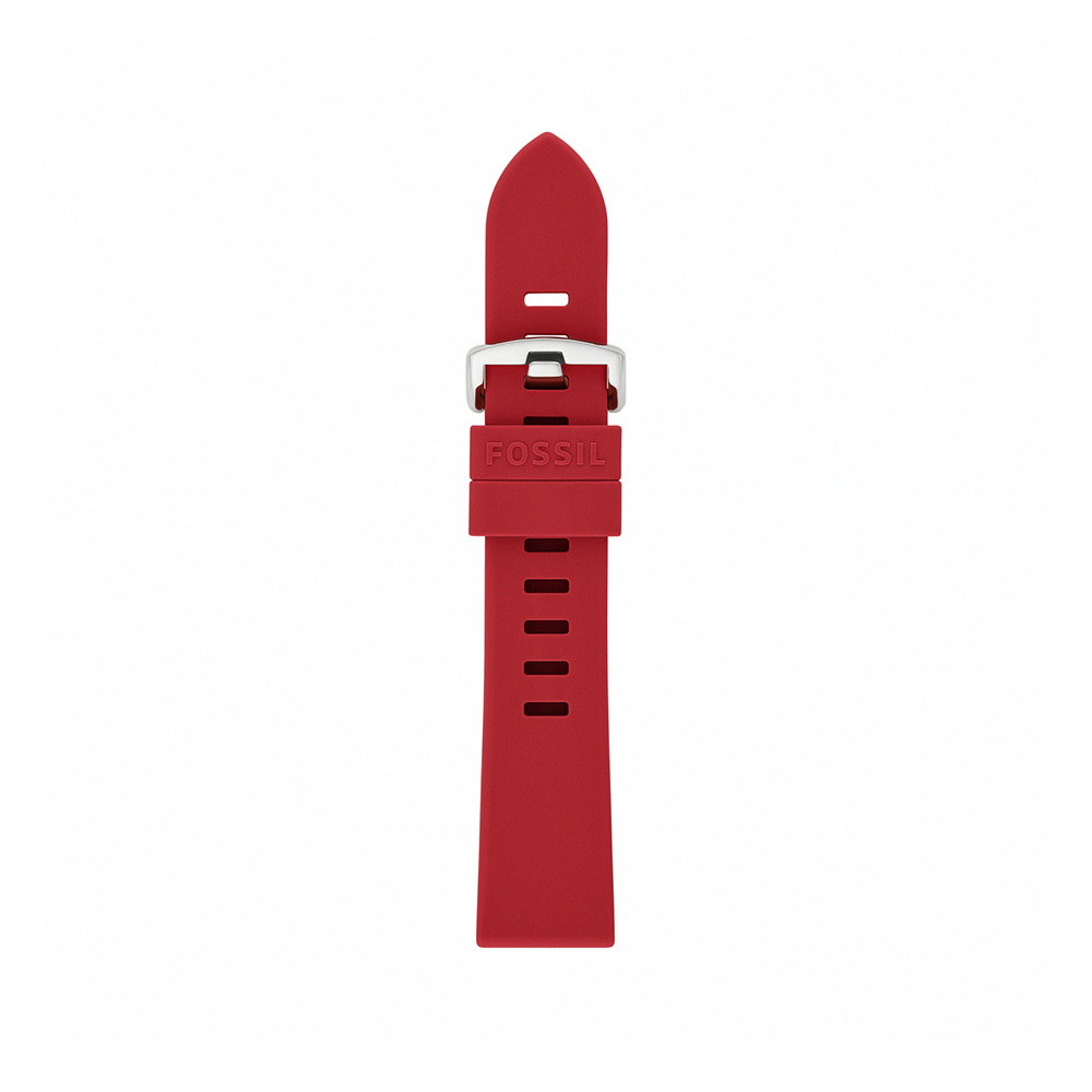 20mm 紅色矽膠錶帶 S201106