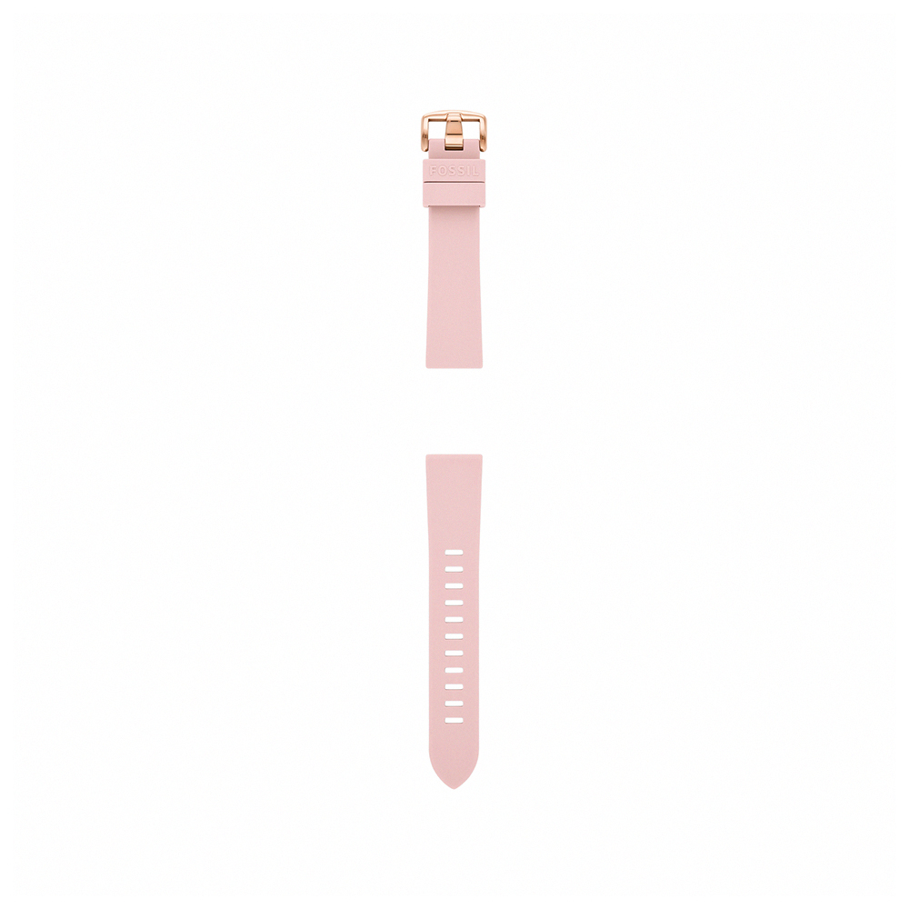 20mm 蜜桃粉矽膠錶帶 S201110