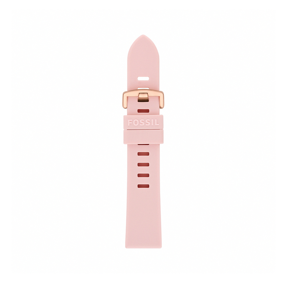 20mm 蜜桃粉矽膠錶帶 S201110