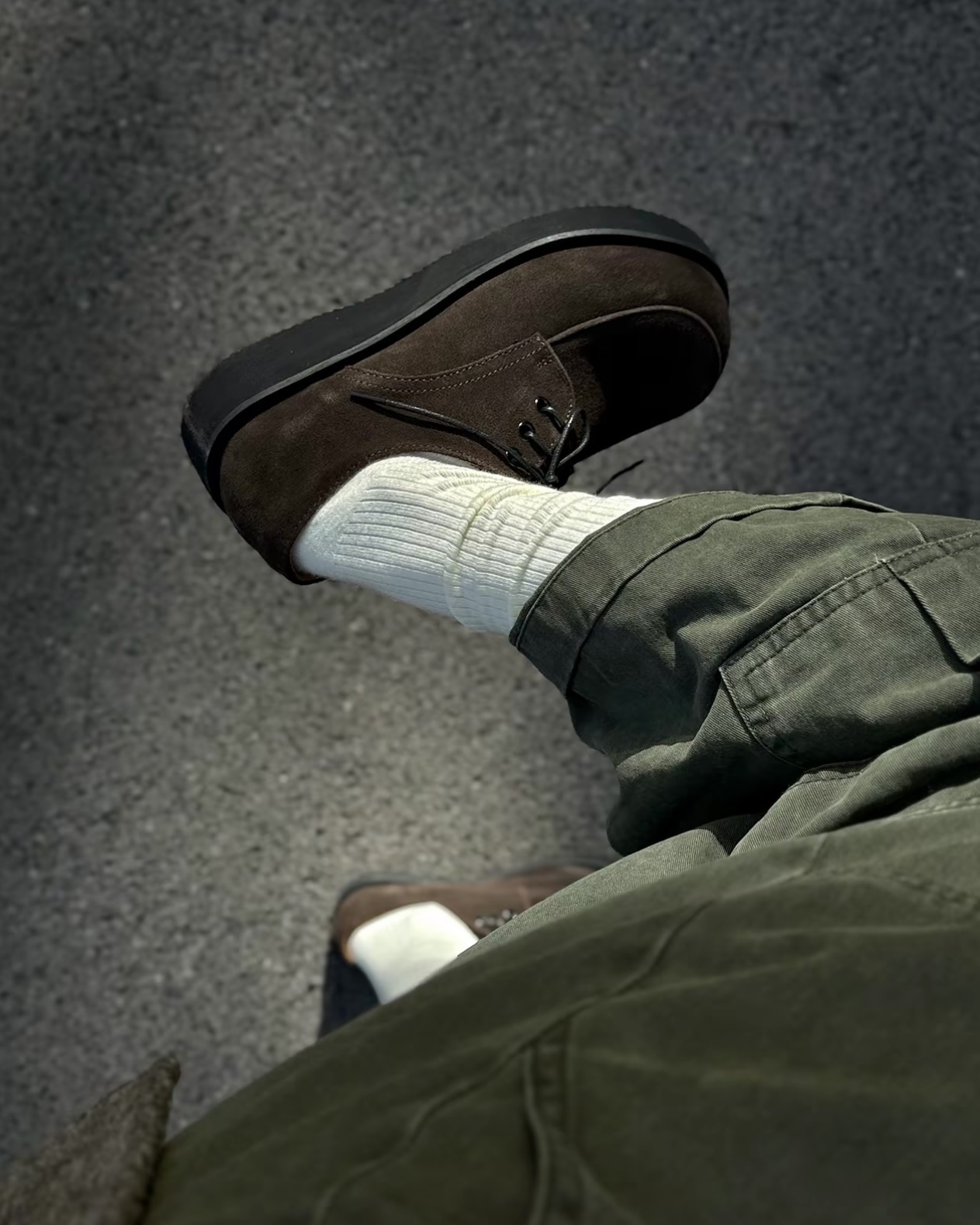 <穿搭神器！>Cleverneonmore  美拉德 復古 穿搭 增高 麂皮 德比鞋