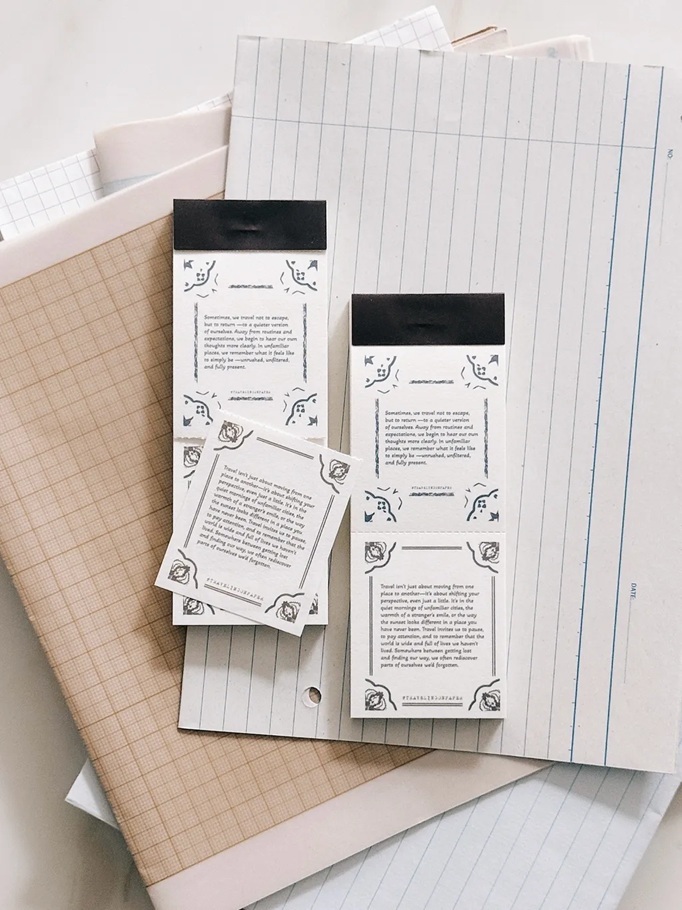 紙上旅行．JourneyNote 便簽本