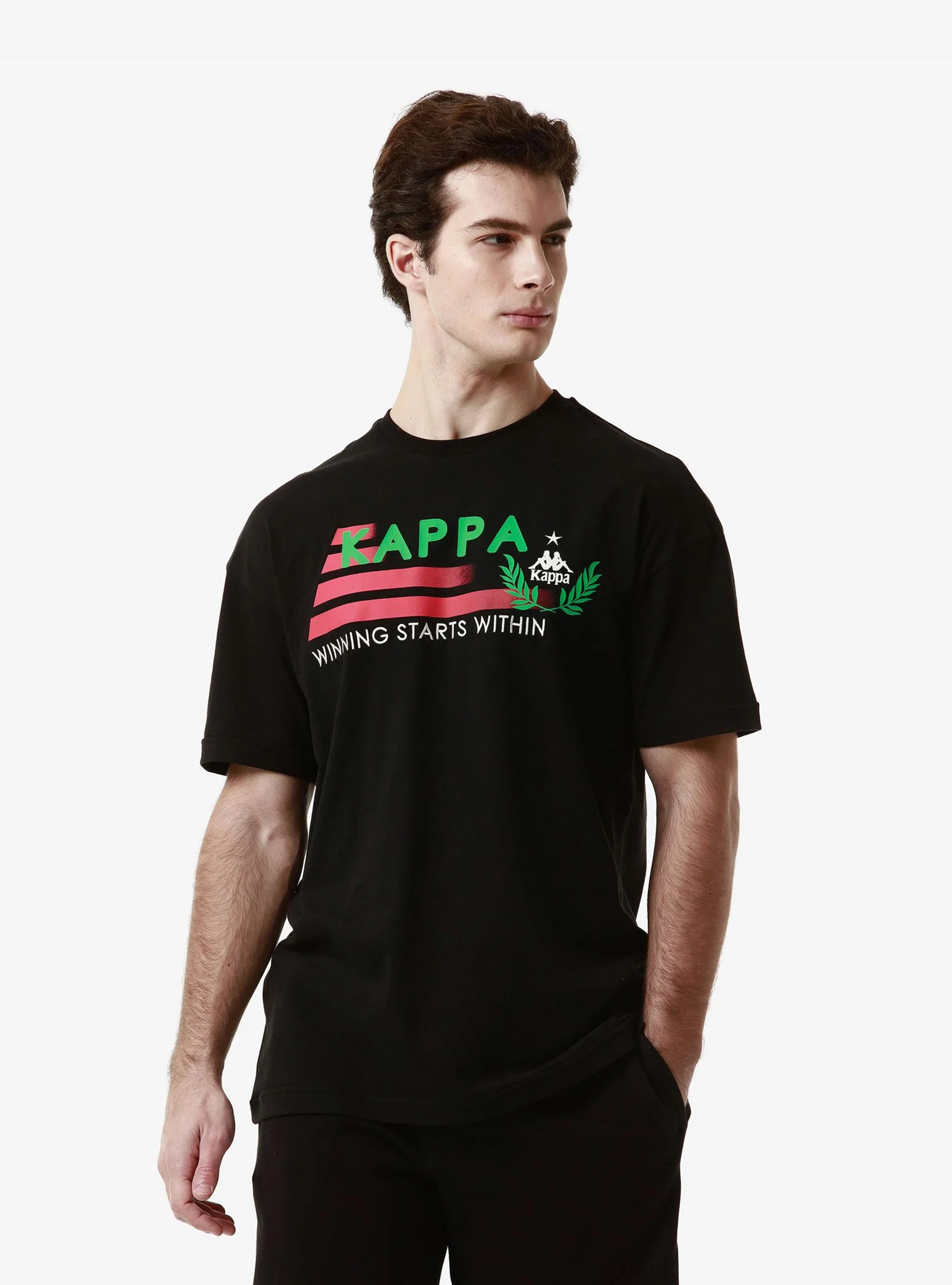 男女適穿 繡花圖樣圓領短袖T-Shirt