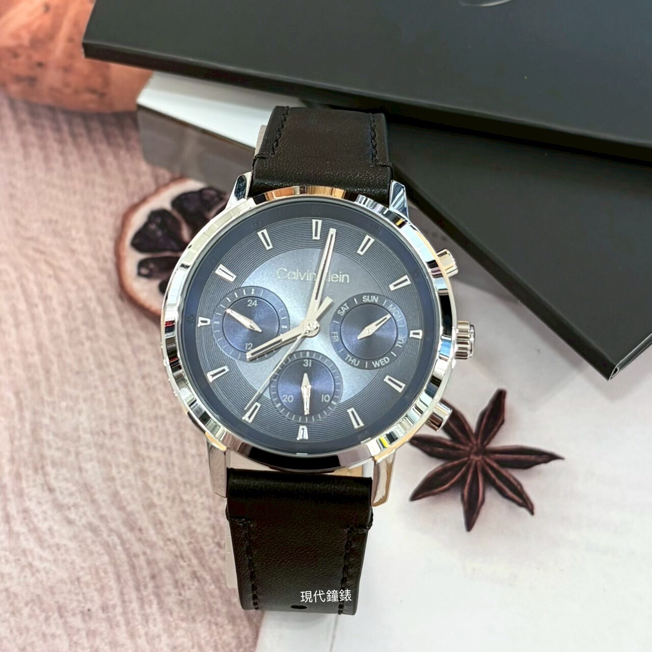 【CALVIN KLEIN】漸層面版皮帶男錶CK25200497 41mm 現代鐘錶