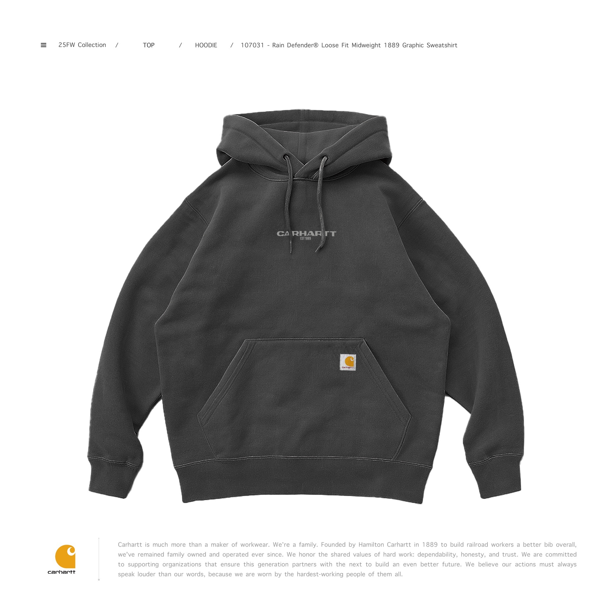 Carhartt - ( 107031 ) Rain Defender® Loose Fit 1889 Graphic Sweatshirt