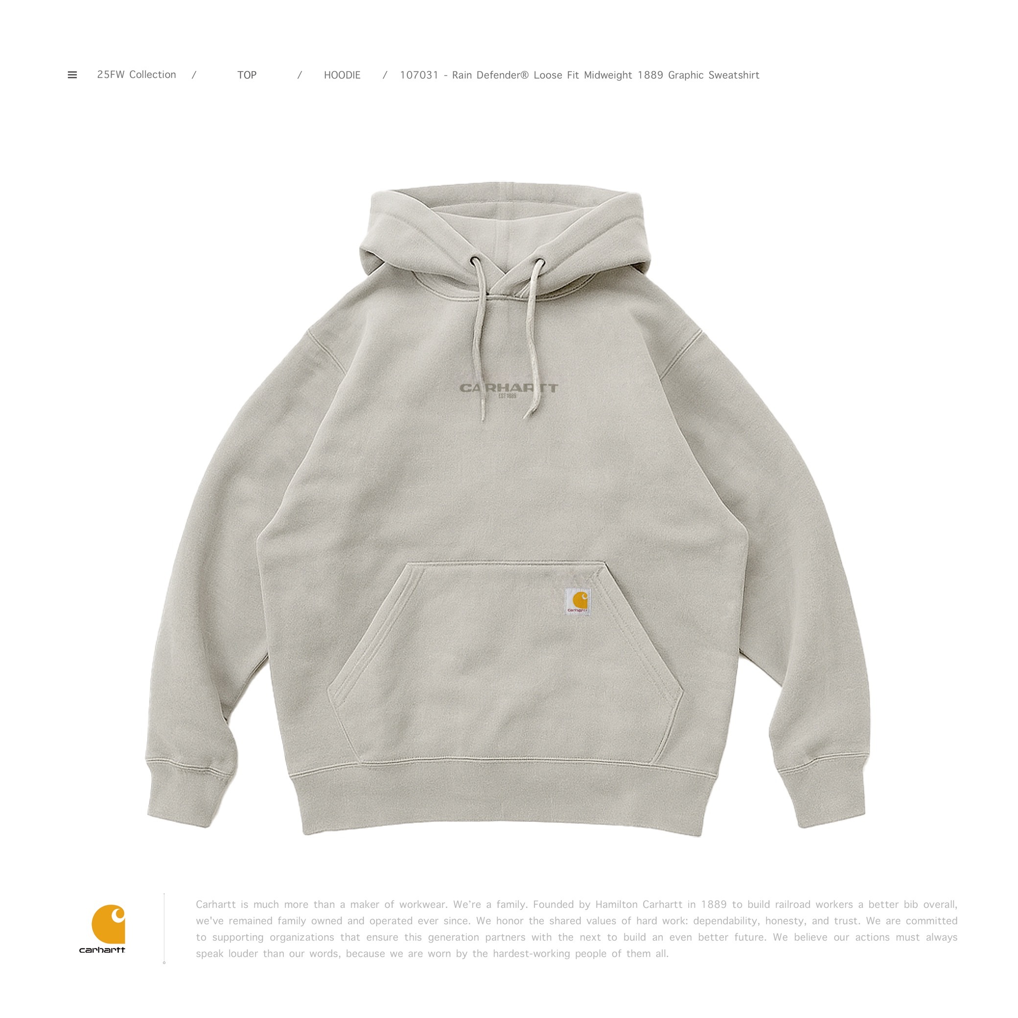 Carhartt - ( 107031 ) Rain Defender® Loose Fit 1889 Graphic Sweatshirt