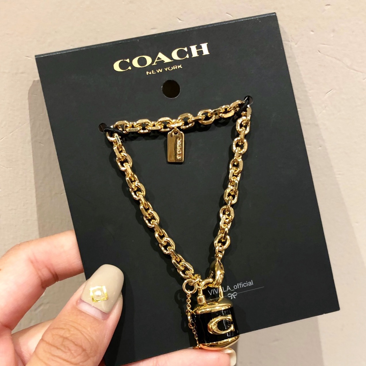 Coach - 鎖頭手鏈 (F76463)