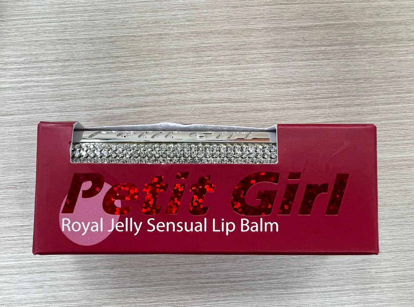 MF11 韓國Petit Girl  閃Bling Bling潤唇膏- RED WINE 3g