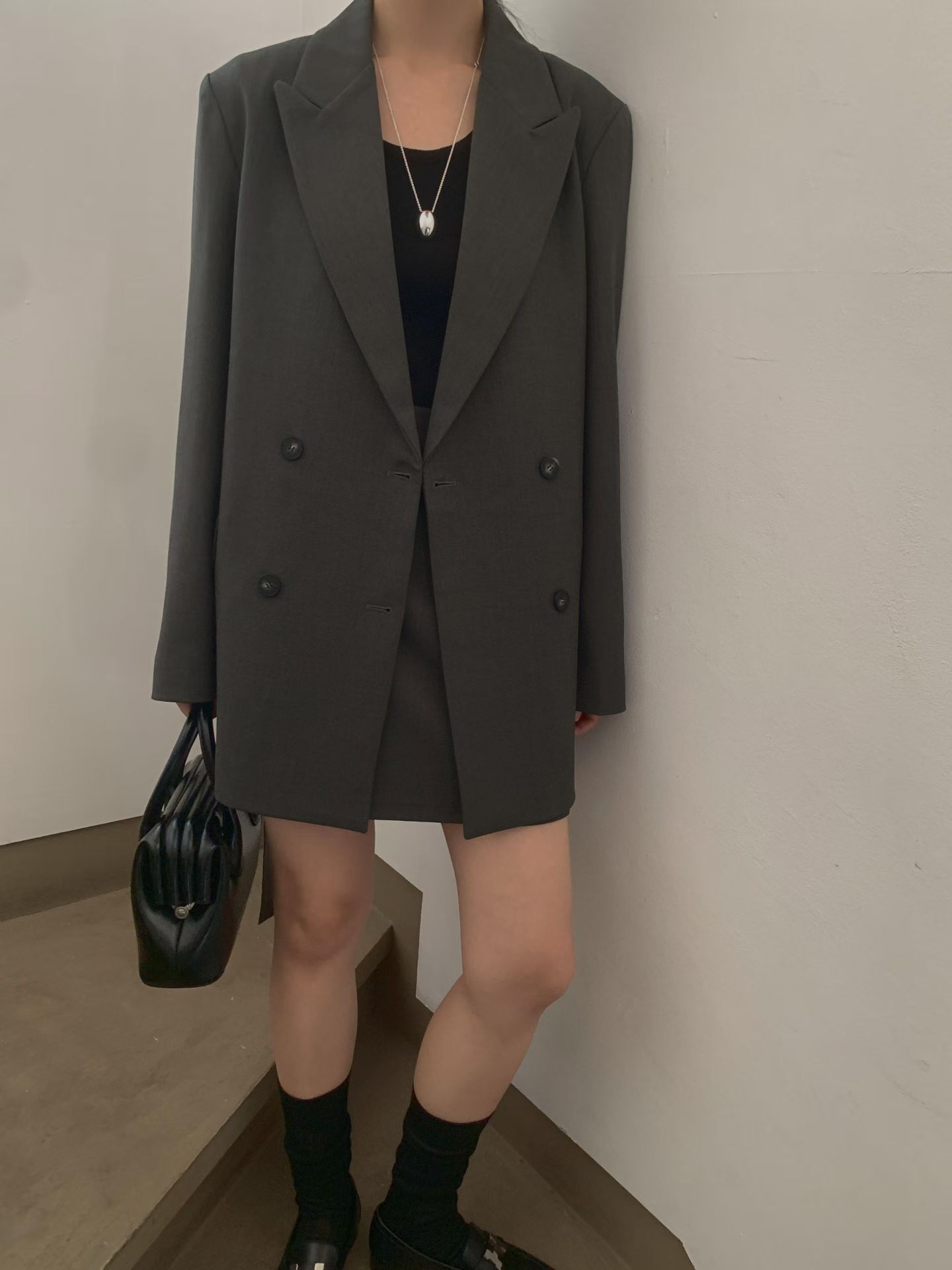 WJ5338 腰帶寬鬆西裝 *特價* (優惠碼同充值購物金不適用)