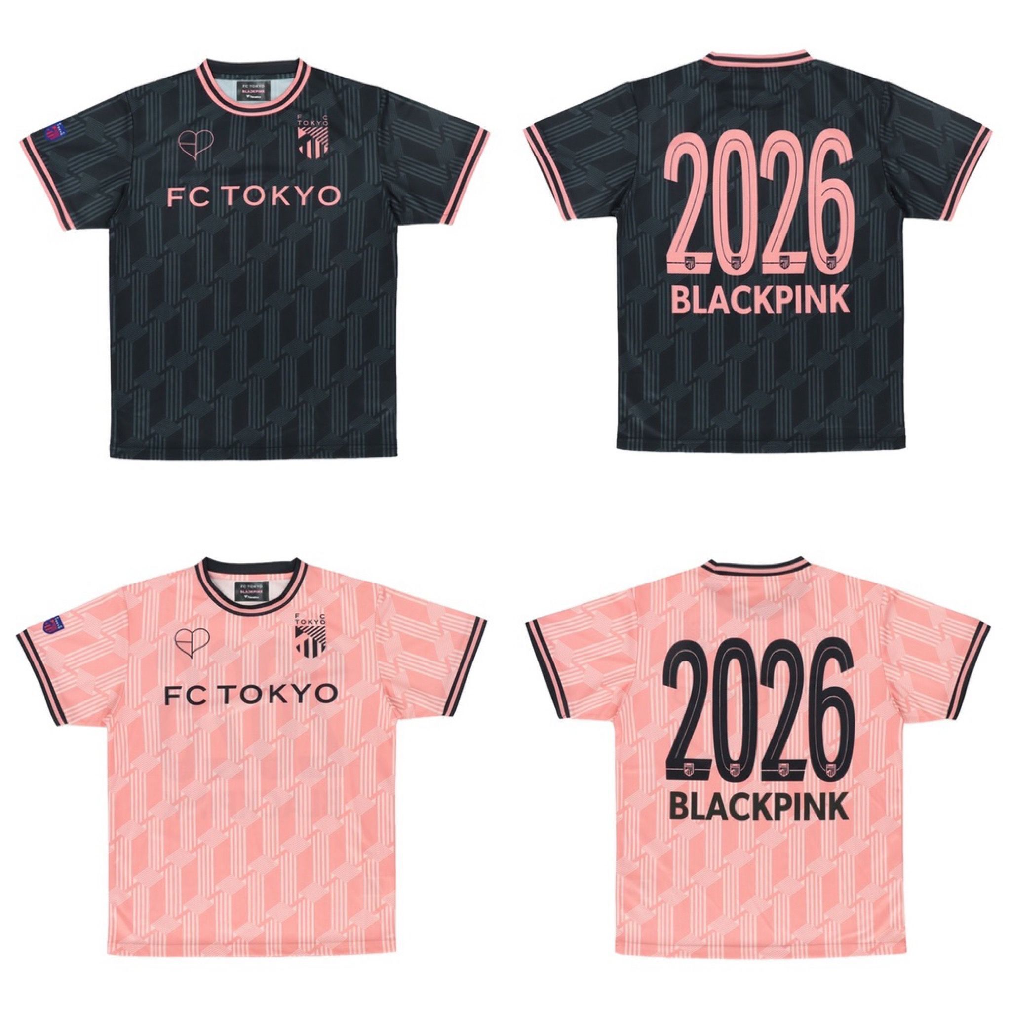 BLACKPINK × FC TOKYO  • Comfit T-shirt (Black, Pink)