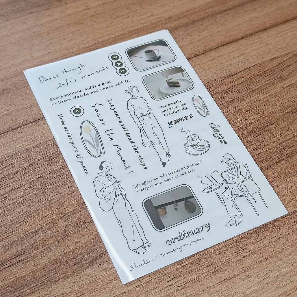 紙上旅行 x 舒媞．Dancing through life's moments 轉印貼紙