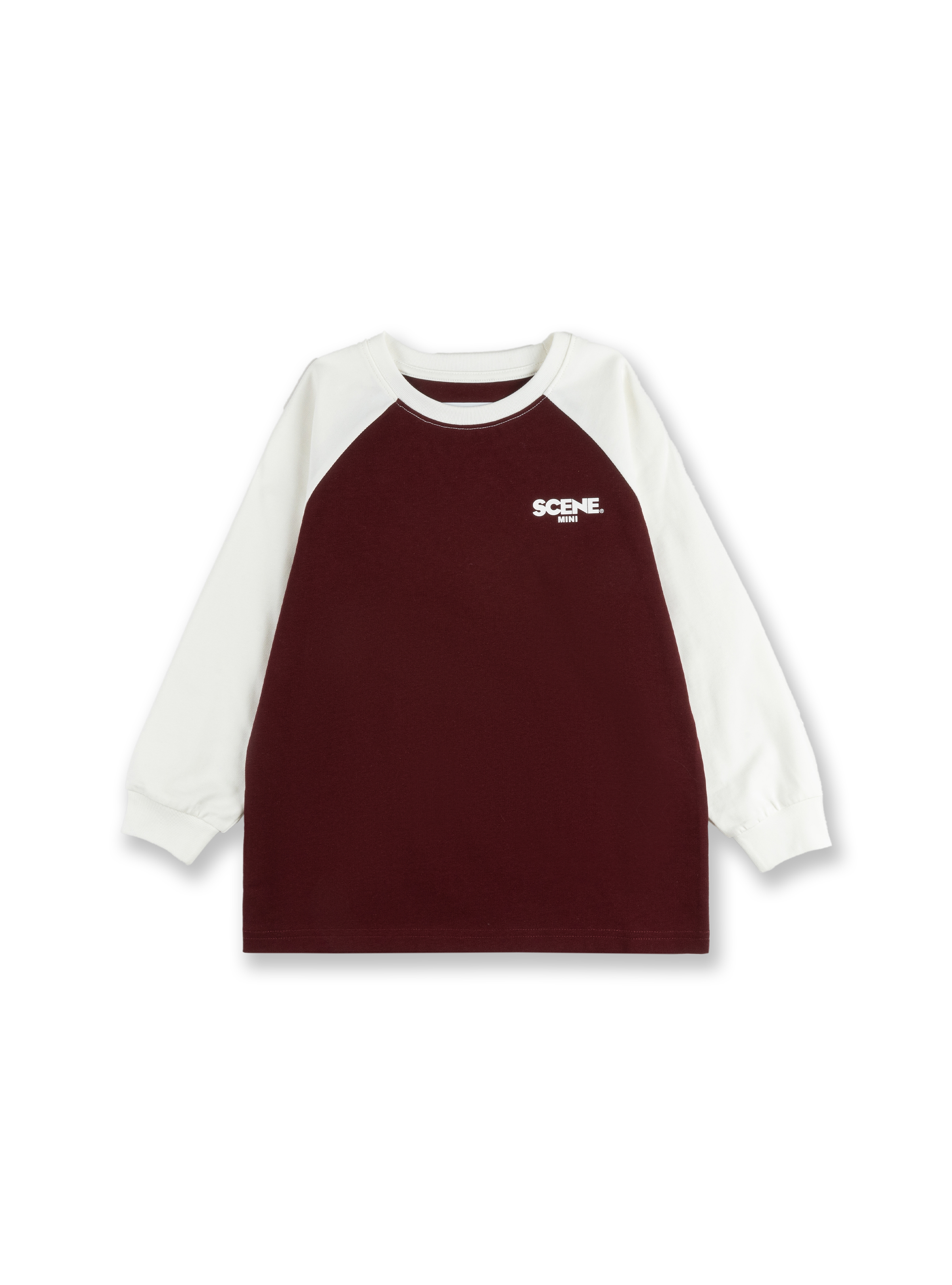KID SCENE MINI LONG TEE // RED & WHITE