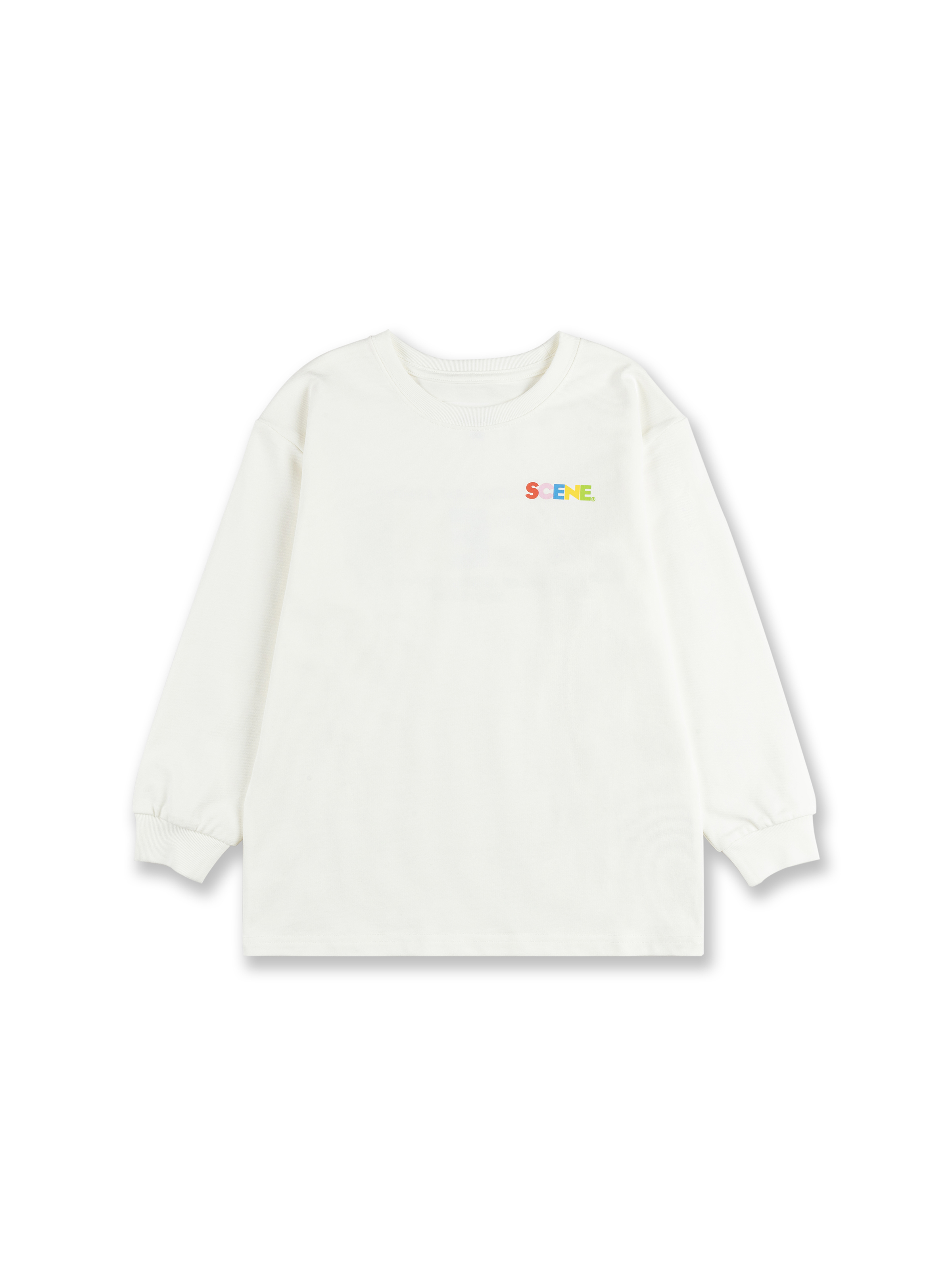 KID CLASSIC RAINBOW LONG TEE // WHITE