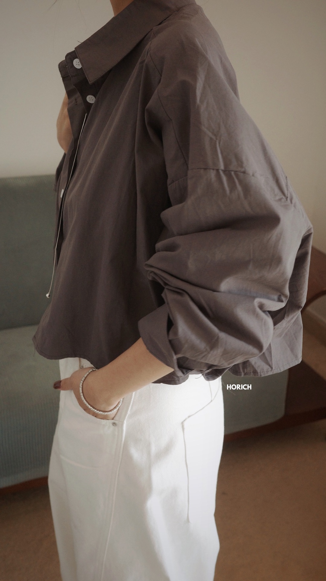 𝗗𝗲𝗰.𝟮𝟯 / 2838-短版挺襯衫(7色) / 鐵灰