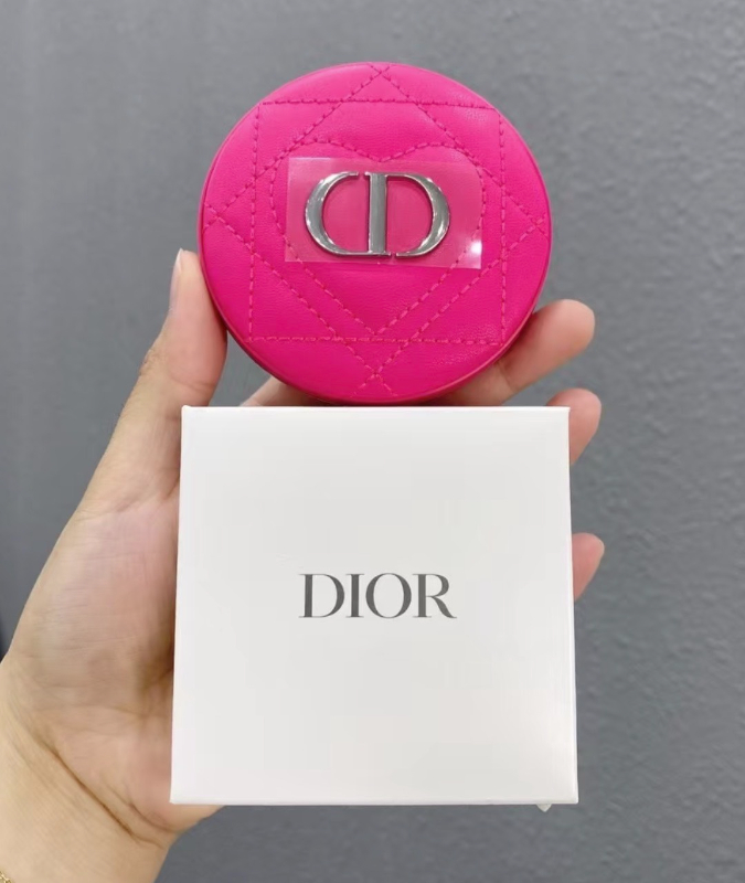 Dior beauty 小羊皮經典隨身鏡 限定桃粉色
