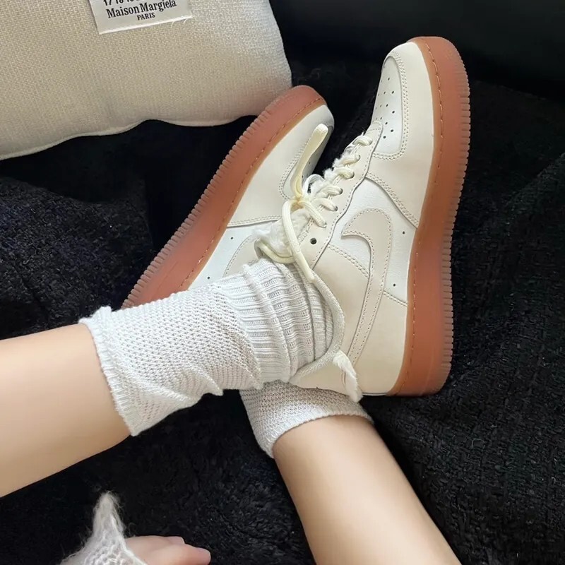 【現貨】Nike W Air Force 1 美拉德 焦糖牛奶 牛奶糖 復古 絨毛