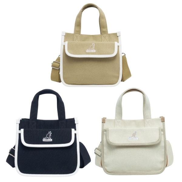 KANGOL 側背包 三色 帆布 手提 小方包 包包 6455170101 6455170120 6455170132