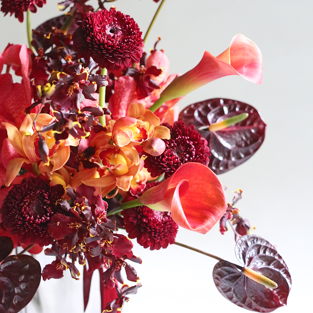 【赭色】春節盆花