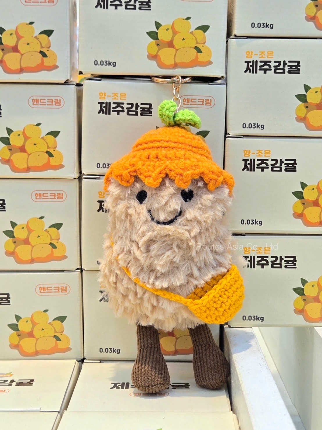 本週限時接單!! 濟州島🇰🇷限定 苦盡甘來 x 好事花生 絨毛鑰匙圈 吊飾 橘子 花生 (任買兩件7-11寄送免運)/預購