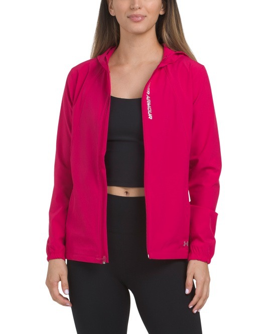 【預購】Q122201 UNDER ARMOUR 女裝紫紅色Out Run The Storm 衝鋒衣