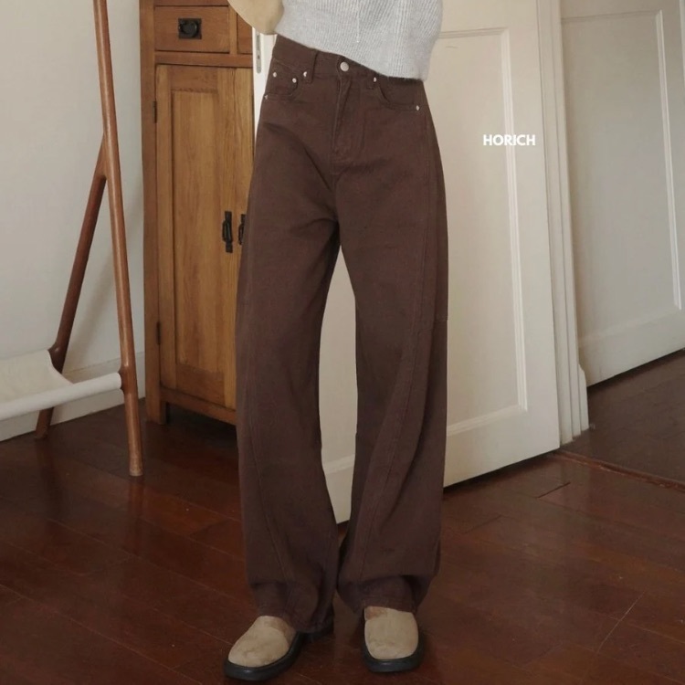 𝗗𝗲𝗰.𝟮𝟯 / 10381-今年必收牛仔寬鬆繭型褲(5色)S-XL / 咖啡