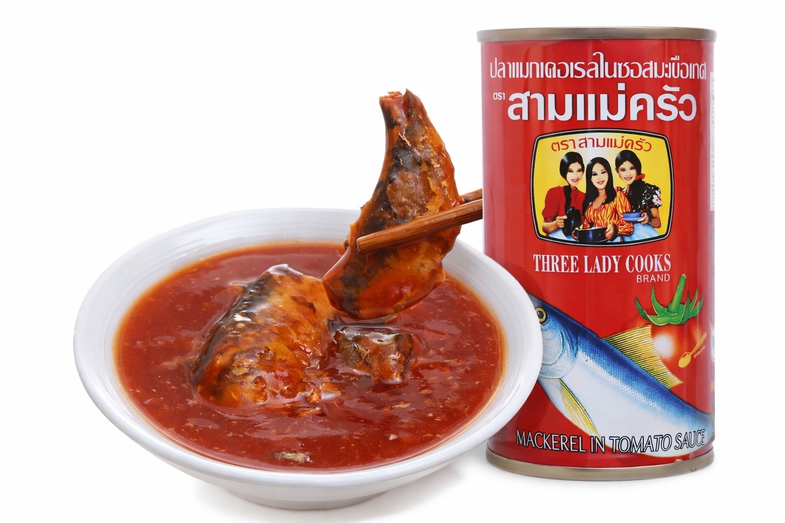 ThreeLadyCooks Tomato Mackerel Canned 155g