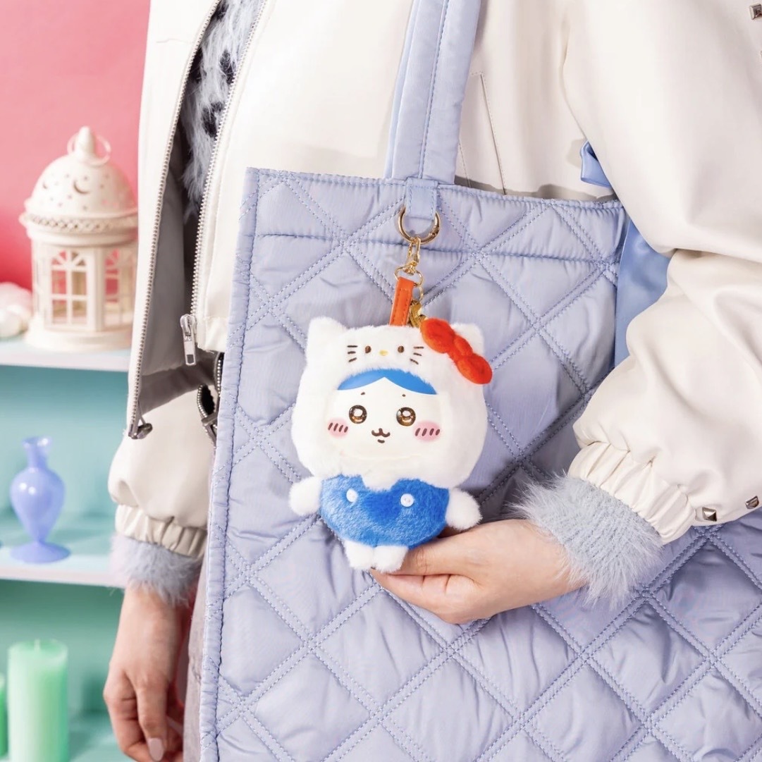 CHIIKAWA x SANRIO 吉伊卡哇 × 三麗鷗 搪膠臉 吊飾 絨毛 聯名款