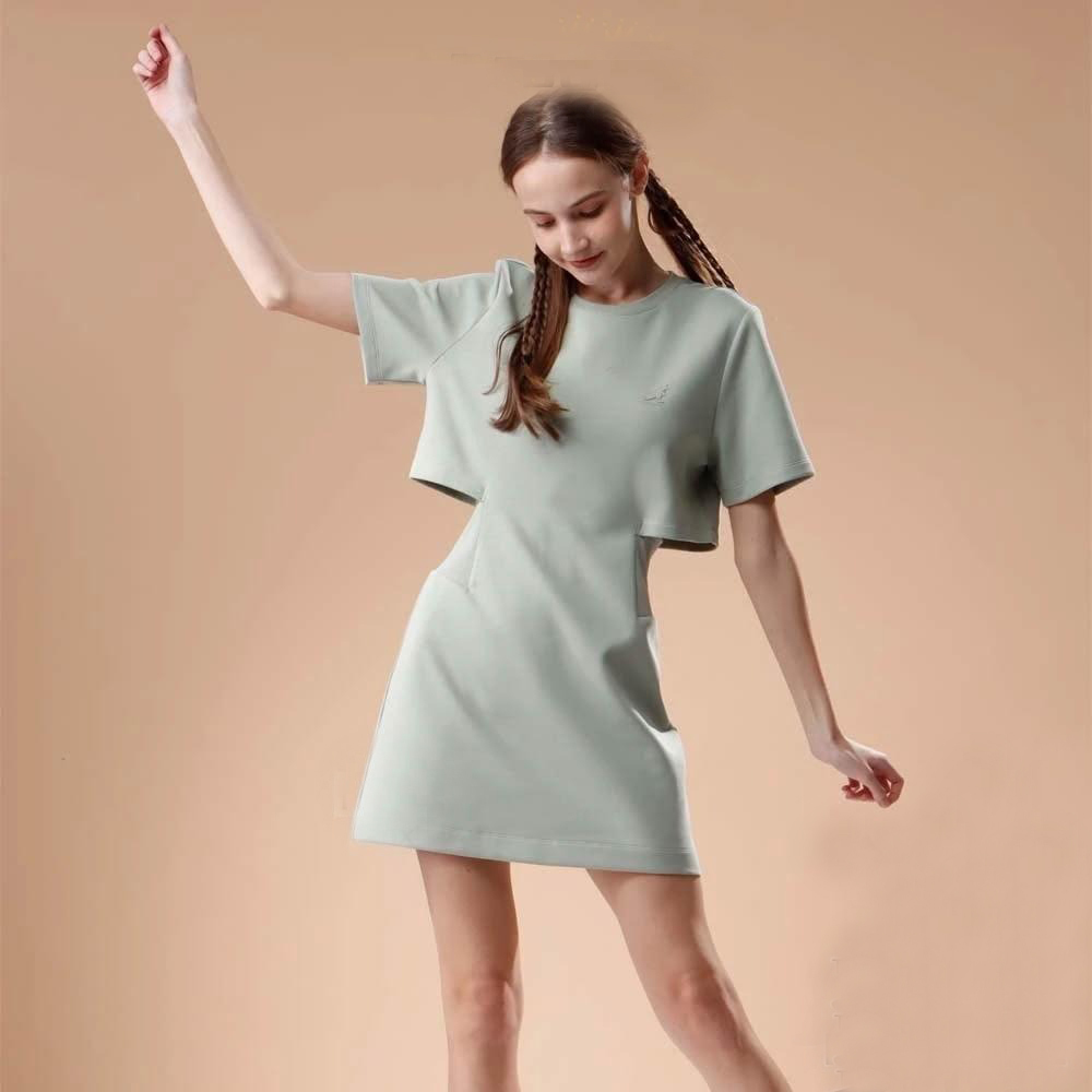 KANGOL 洋裝 綠色 袋鼠 收腰 連身裙 女 6522158171