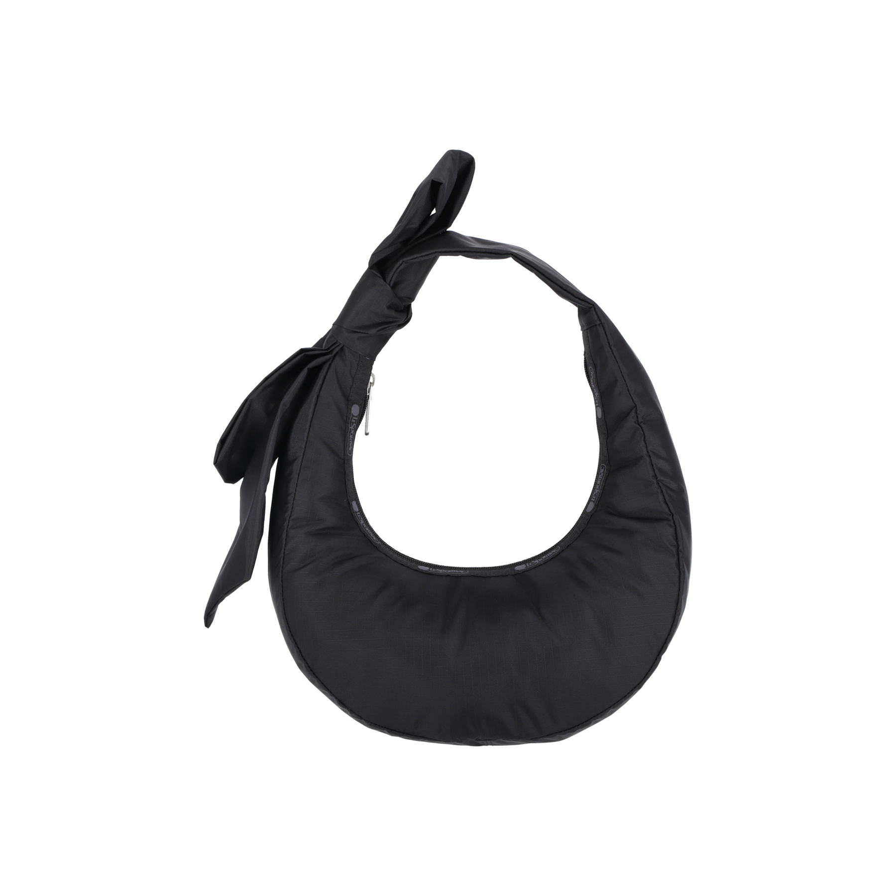 蝴蝶結新月肩背包 (BLACK BOWS)