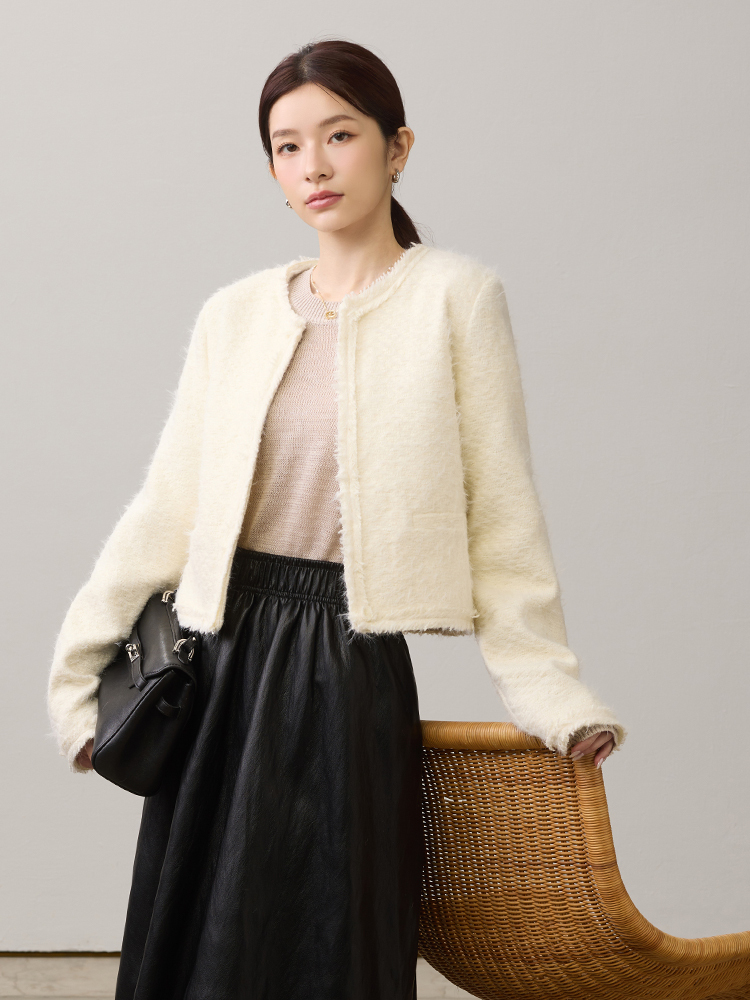 OH!HER 雲朵小香風外套（15%羊毛）