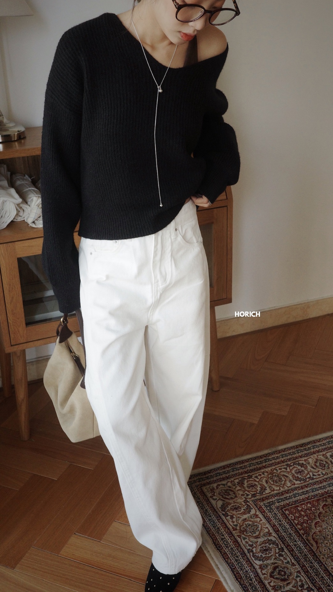 𝗗𝗲𝗰.𝟮𝟯 / 10381-今年必收牛仔寬鬆繭型褲(5色)S-XL / 白色