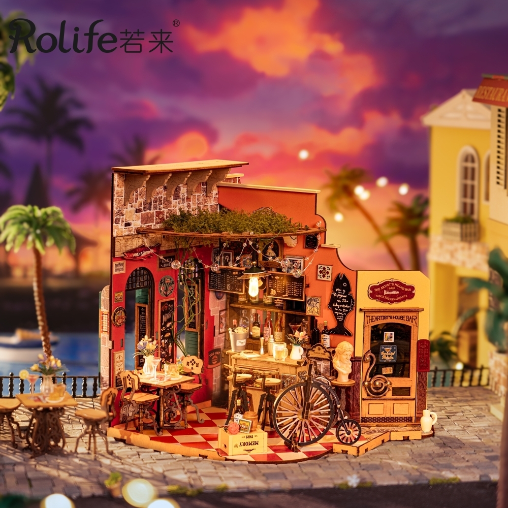 DIY袖珍小屋_【DG173】Rolife若來_切爾斯酒吧