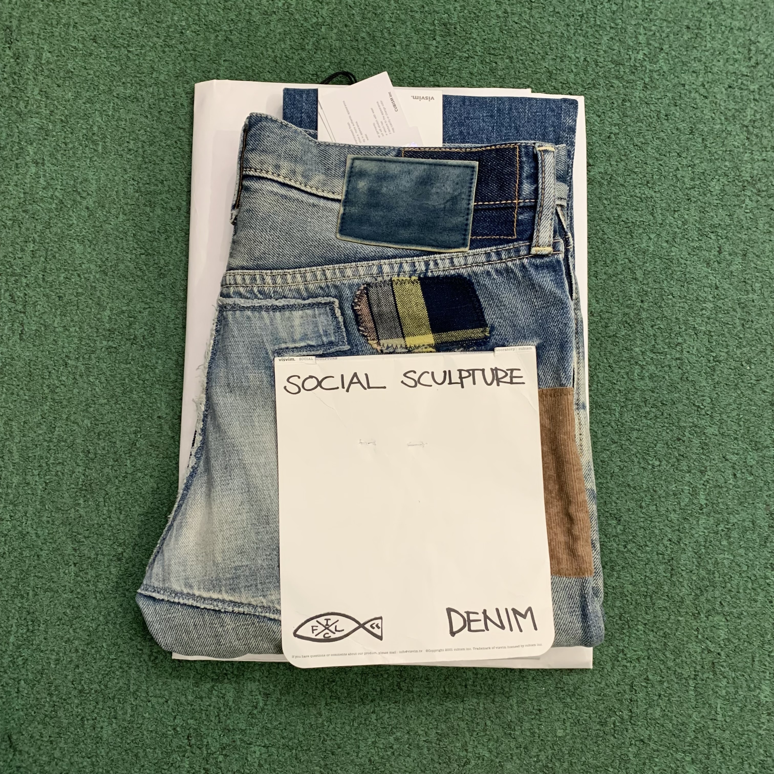 RE-STOCK: VISVIM SOCIAL SCULPTURE 04 DAMAGED-8 JEANS - SIZE 32 HB SHOP ARRIVAL (現貨發售中)