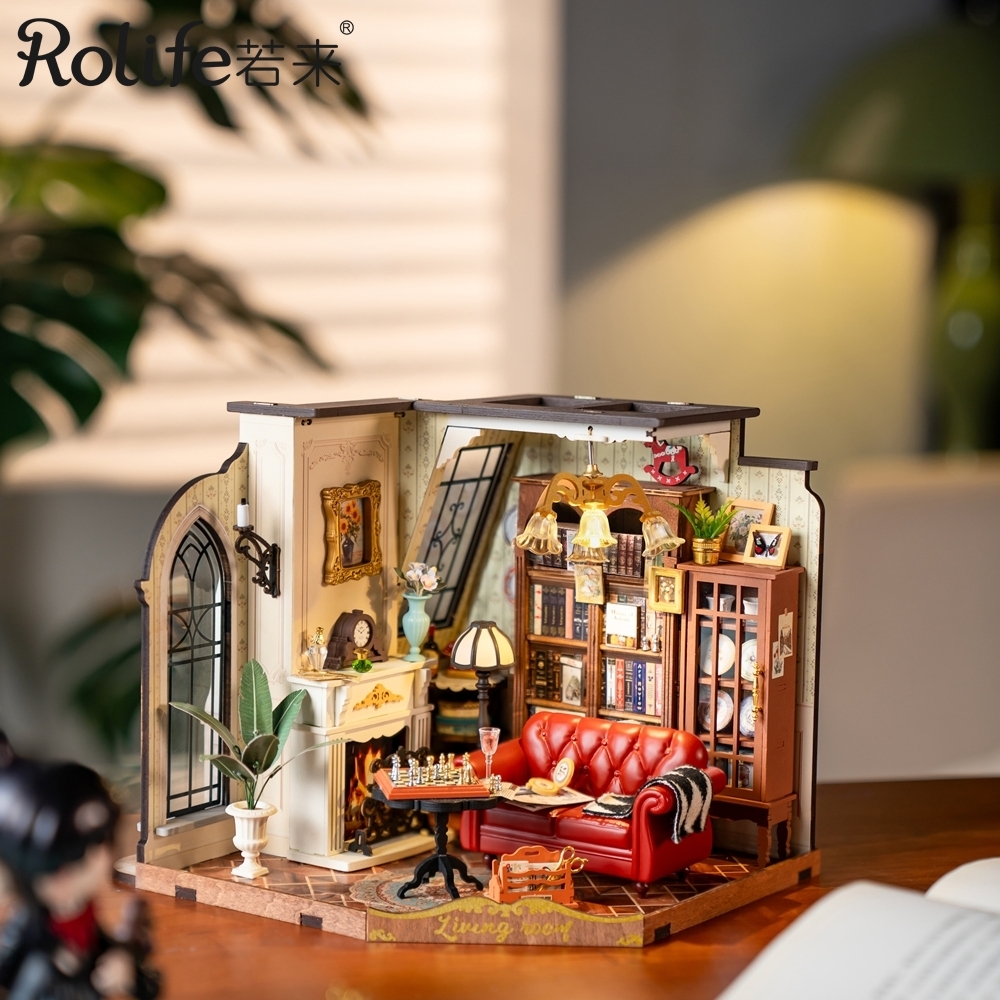 DIY袖珍小屋_【DG175】Rolife若來_凱薩琳的復古客廳