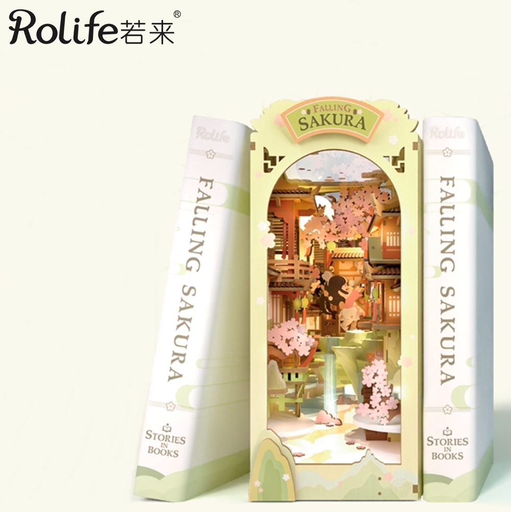 DIY袖珍小屋_【TGB05】Rolife若來_立體創意書立系列_ 櫻之谷
